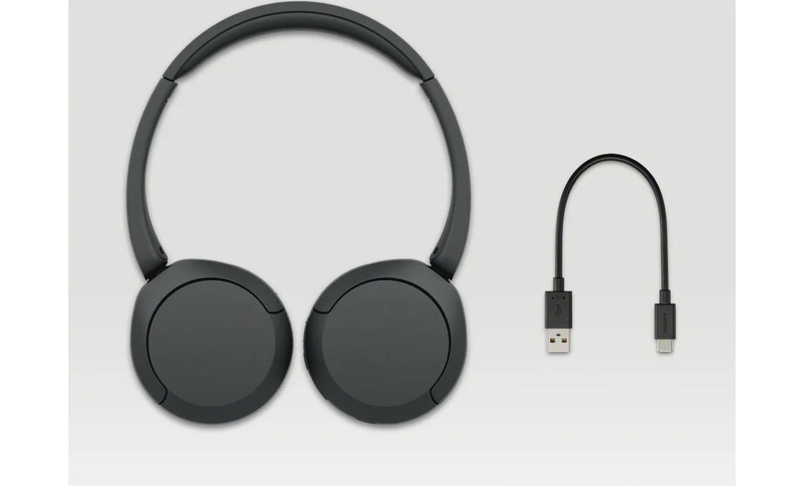SONY WH CH520 Bluetooth Headphones (On Ear - Microphone - Black)