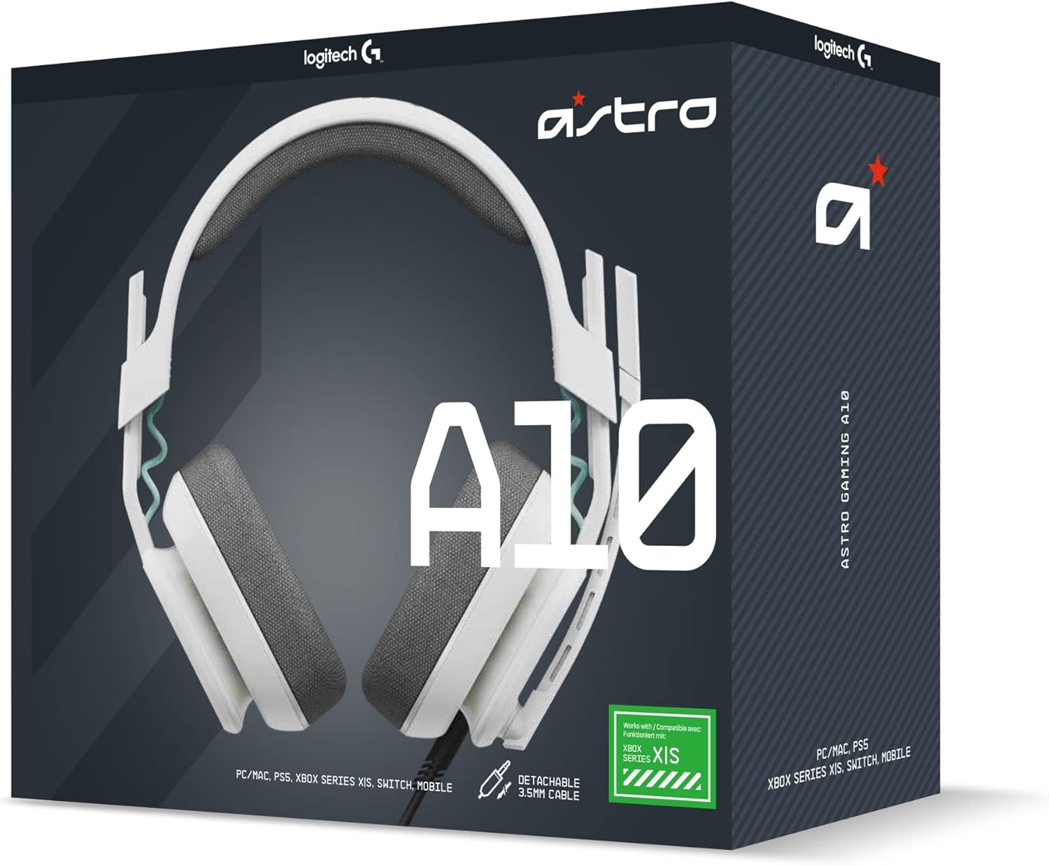 Logitech G Astro A10 Gen 2 Cross-Platform Wired Gaming Headset for PS Edition