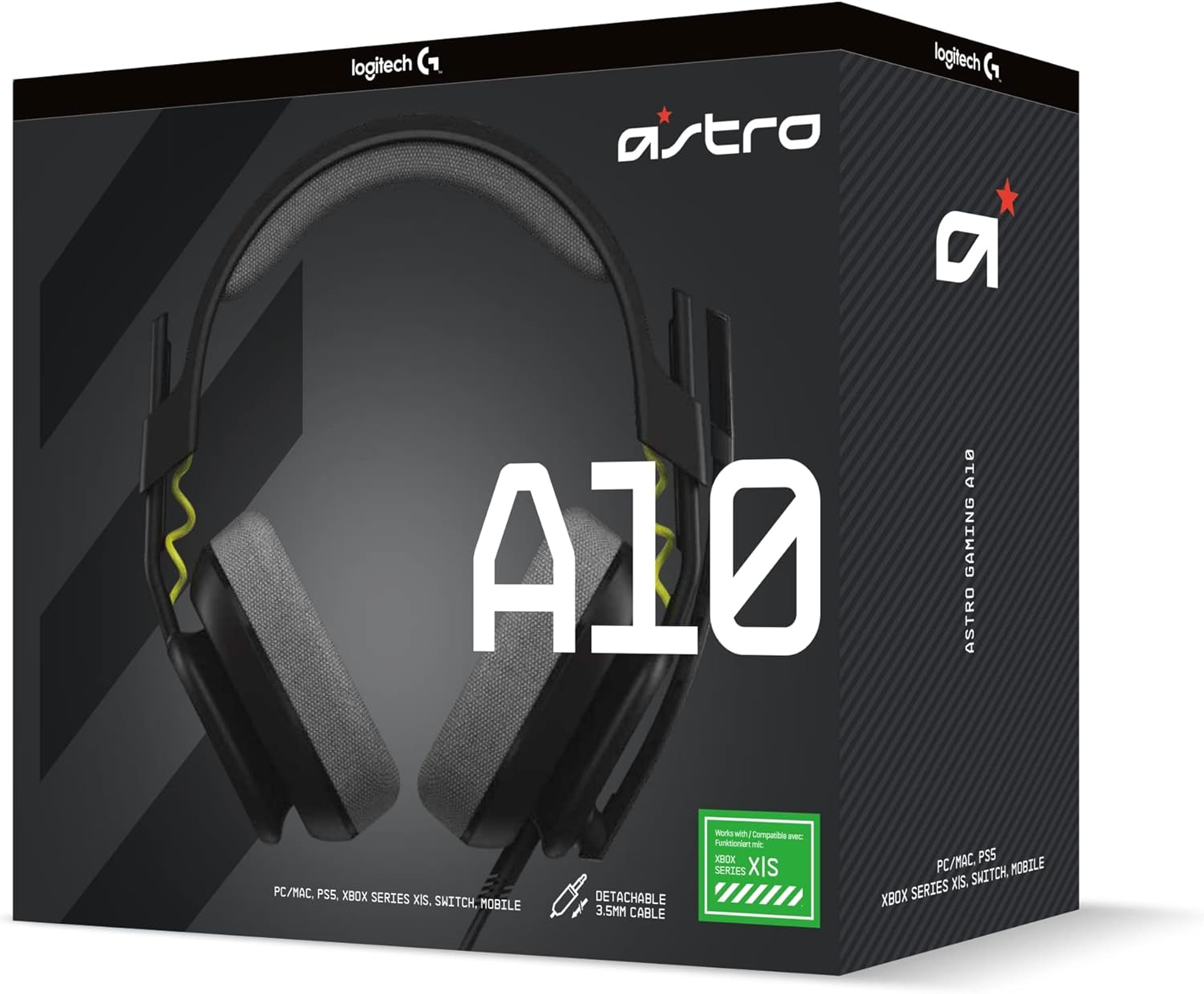 Logitech G Astro A10 Gen 2 Cross-Platform Wired Gaming Headset for PS Edition