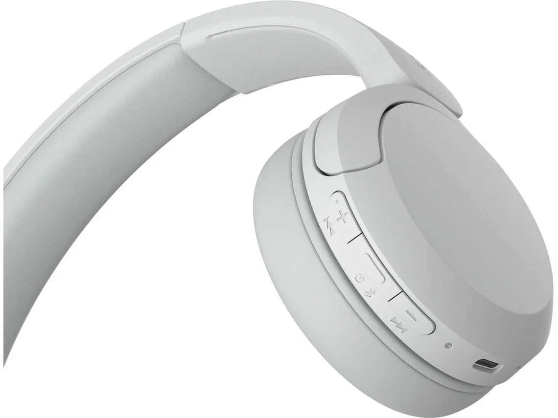SONY WH CH520 Bluetooth Headphones (On Ear - Microphone - White)