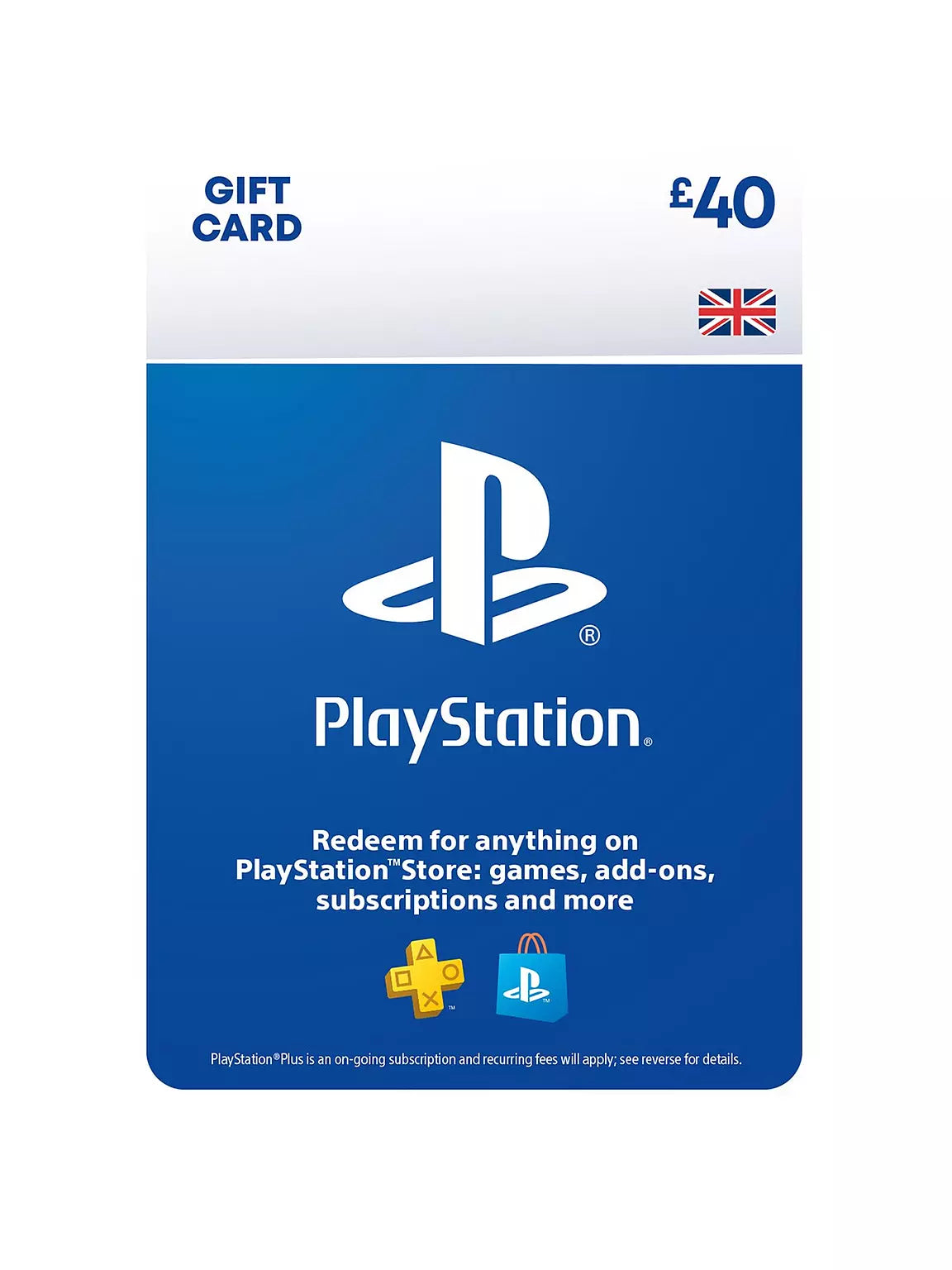 Playstation Store £40 Gift Card (Digital Download)