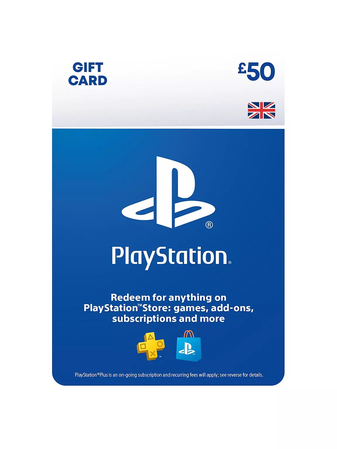 Playstation Store £50 Gift Card (Digital Download)
