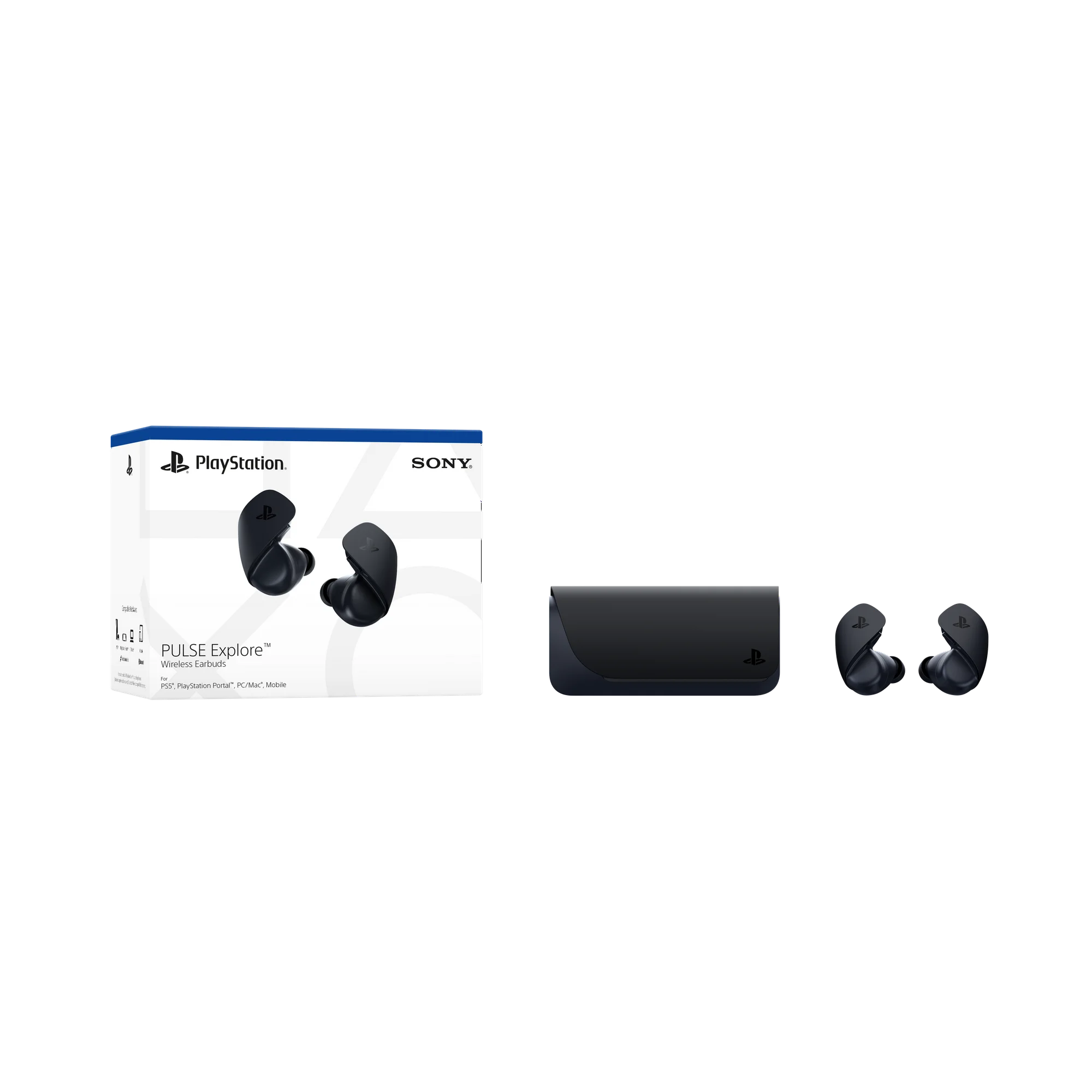 SONY Pulse Explore Midnight Black Bluetooth Gaming Headphones (Black)