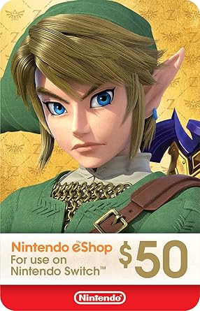 Nintendo eShop 50 USD Gift Card USA [Digital Code]