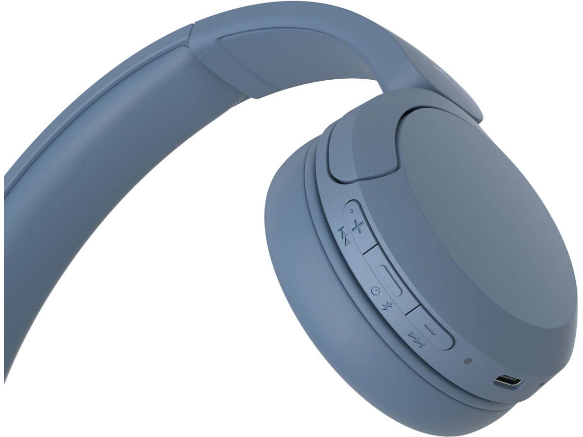 SONY WH CH520 Bluetooth Headphones (On Ear - Microphone - Blue)