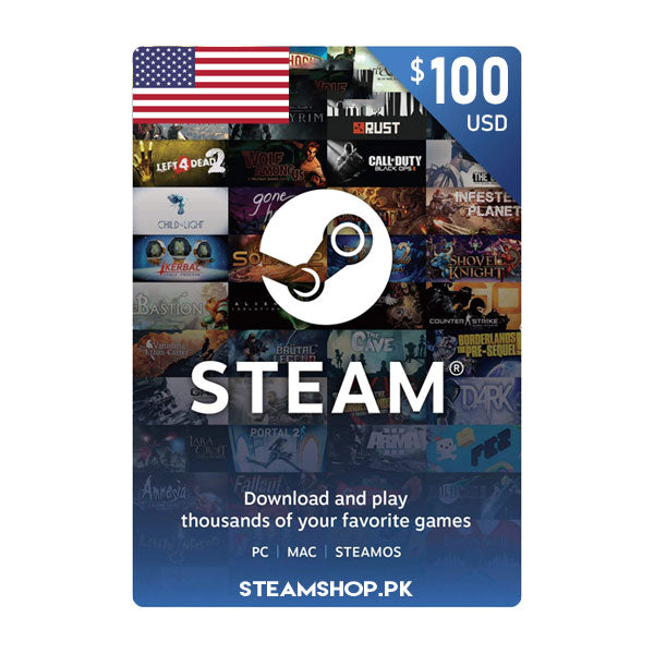 USD 100 Steam Digital Code (US)