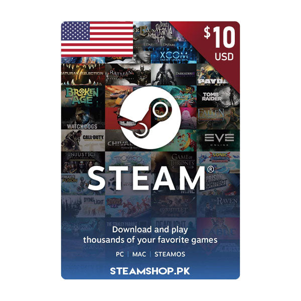 USD 10 Steam Digital Code (US)