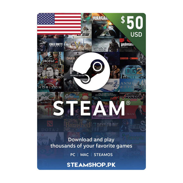 USD 50 Steam Digital Code (US)